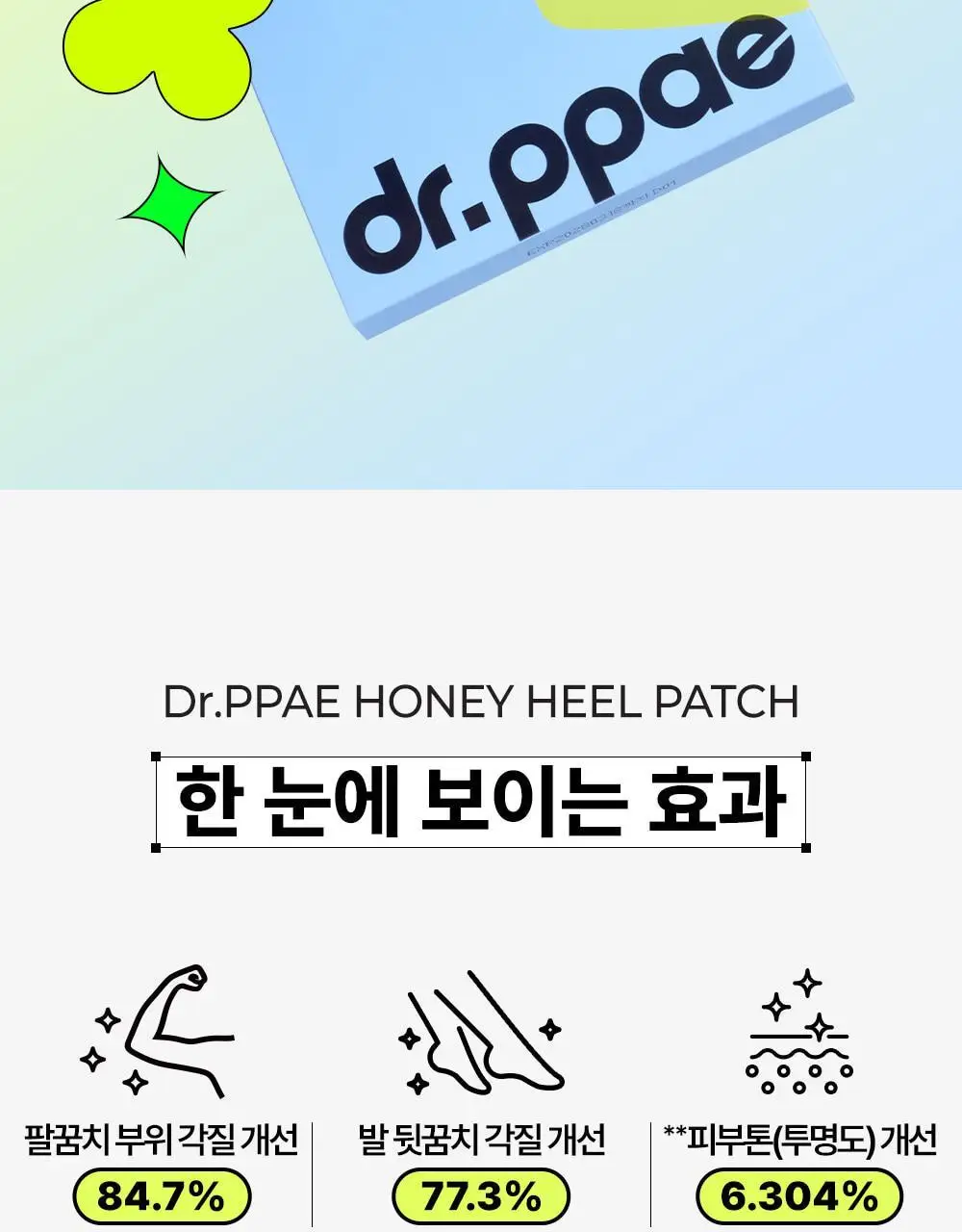 [NEW] 닥터빼 꿀꿈치 패치 1set * 4매 상세페이지 9